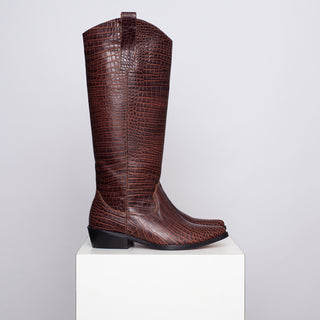 bota teodora croco chocolate SAMPLE SALE