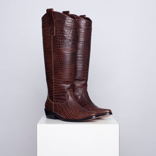 bota teodora croco chocolate SAMPLE SALE