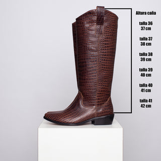 bota teodora croco chocolate SAMPLE SALE