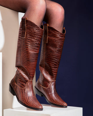 bota teodora croco chocolate SAMPLE SALE