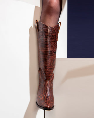 bota teodora croco chocolate SAMPLE SALE