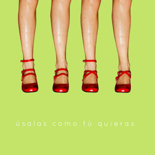 zapato con taco Mary Jane Pérez Verde Limón